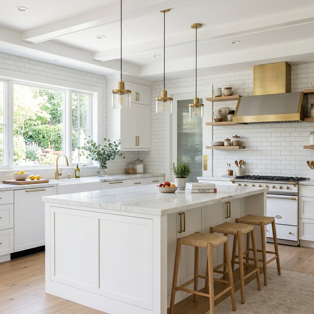 27 Kitchen Island Ideas That Will Make You Want to Renovate Your Kitchen Right Now 9 White Kitchen Island Ideas