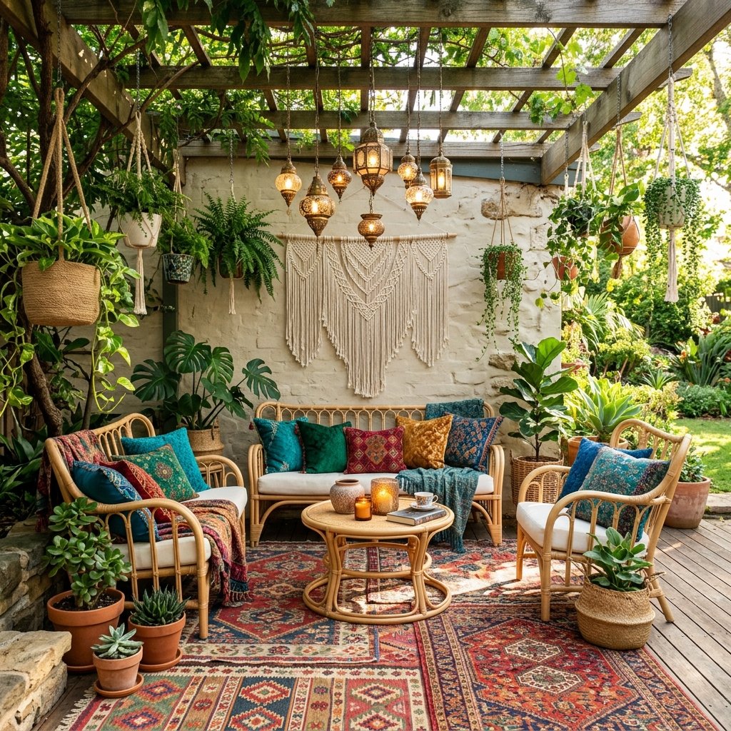 27 Best Outdoor Patio Ideas for Every Style, Budget and Backyard Size 24 Boho Patio Ideas