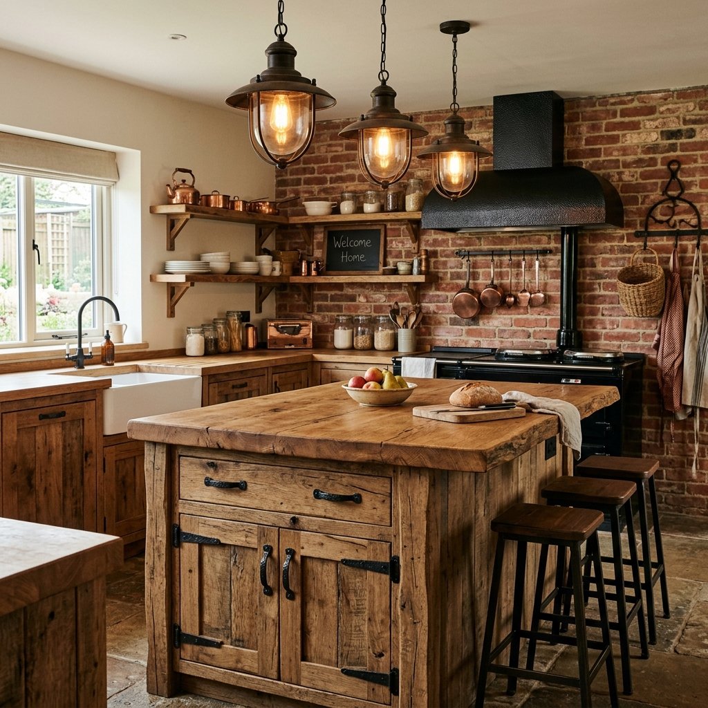 27 Kitchen Island Ideas That Will Make You Want to Renovate Your Kitchen Right Now 16 Rustic Kitchen Island Ideas
