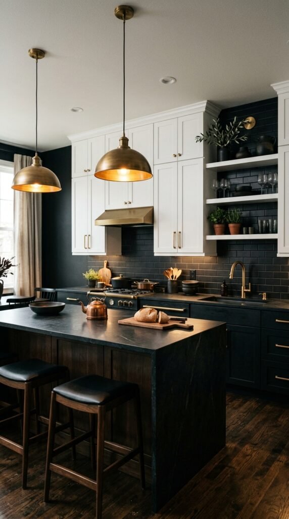 Black Kitchen Backsplash Ideas