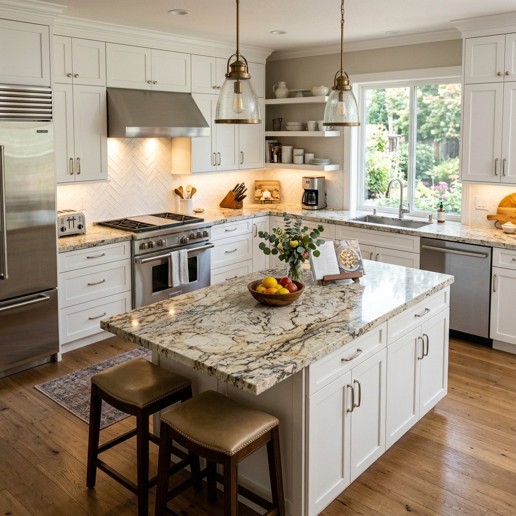 27 Kitchen Island Ideas That Will Make You Want to Renovate Your Kitchen Right Now 25 Kitchen Island Ideas with Granite Countertop