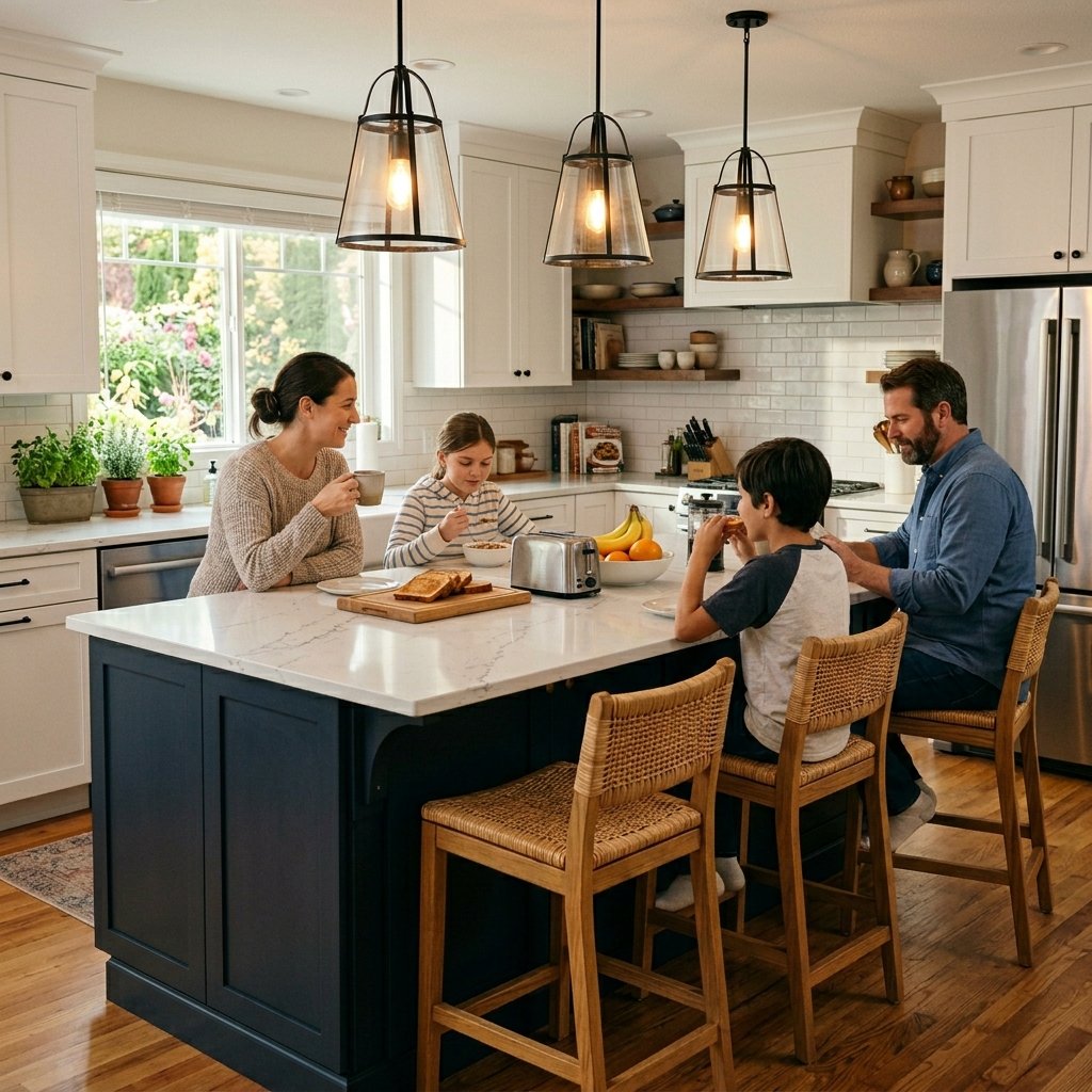 27 Kitchen Island Ideas That Will Make You Want to Renovate Your Kitchen Right Now 13 Kitchen Island Ideas with Breakfast Bar