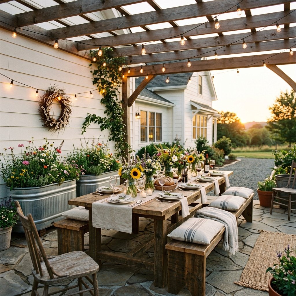 27 Best Outdoor Patio Ideas for Every Style, Budget and Backyard Size 25 Farmhouse Patio Ideas