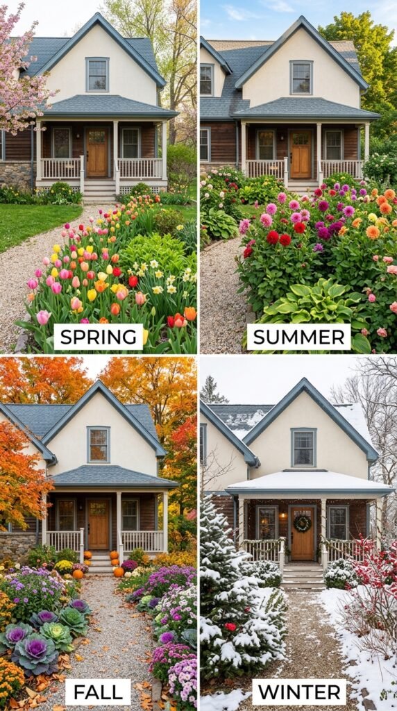25 Front Yard Landscaping Ideas That Transform Your Home's Exterior 26 Seasonal Front Yard Landscaping Ideas
