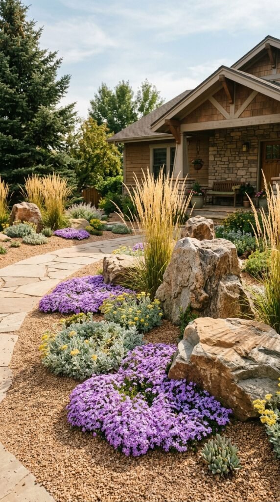 25 Front Yard Landscaping Ideas That Transform Your Home's Exterior 13 Front Yard Rock Garden Ideas
