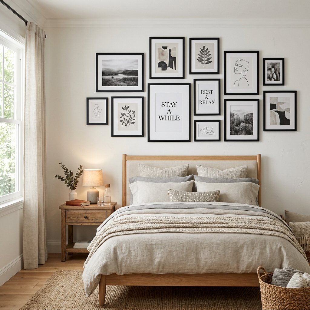 25 Beautiful Guest Bedroom Ideas That Look Expensive 14 Guest Bedroom Wall Decor Ideas