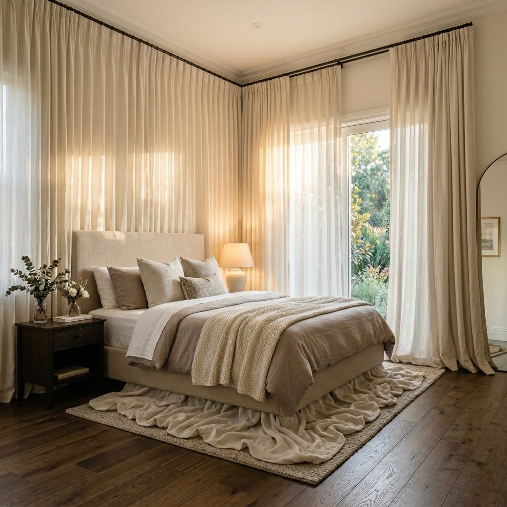 25 Beautiful Guest Bedroom Ideas That Look Expensive 18 Guest Bedroom Curtain Ideas
