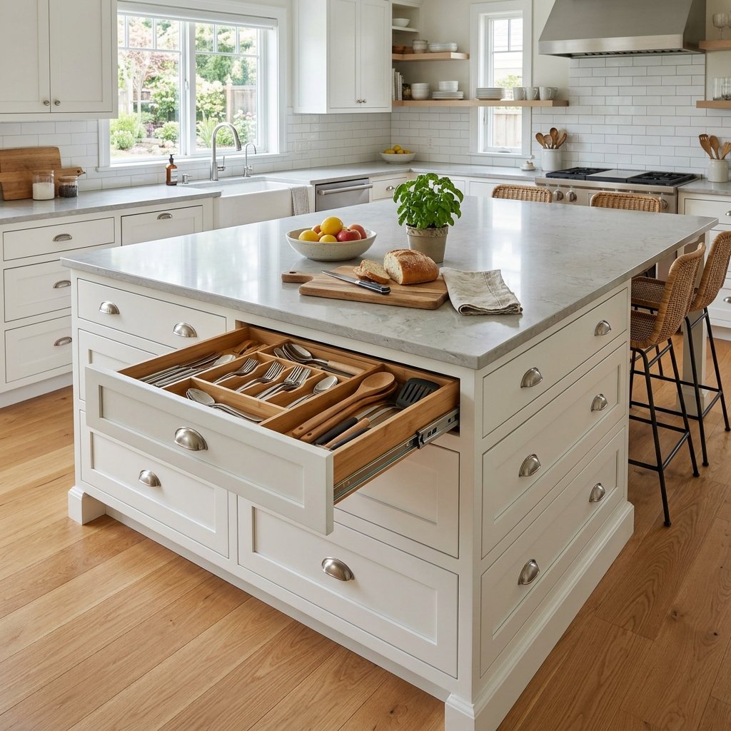 27 Kitchen Island Ideas That Will Make You Want to Renovate Your Kitchen Right Now 27 Kitchen Island Ideas with Drawers