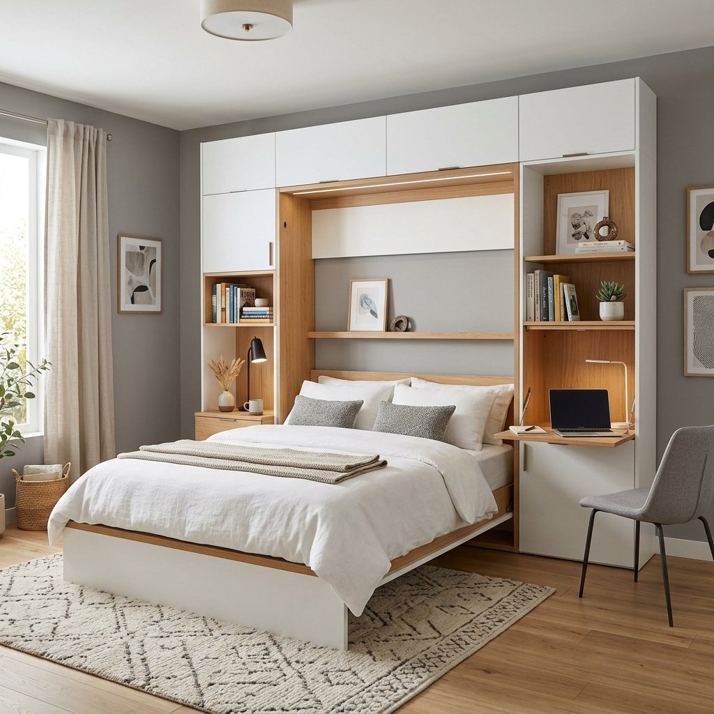 25 Beautiful Guest Bedroom Ideas That Look Expensive 22 Murphy Bed Guest Bedroom Ideas