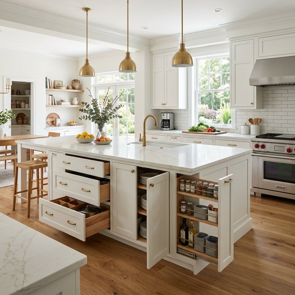 27 Kitchen Island Ideas That Will Make You Want to Renovate Your Kitchen Right Now 4 Kitchen Island Ideas with Storage