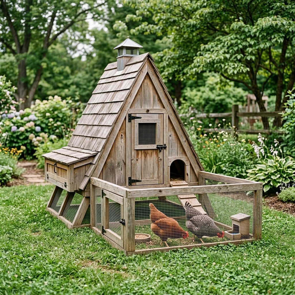 30 Chicken Coop Ideas for Every Backyard and Budget 2 A Frame Chicken Coop Idea