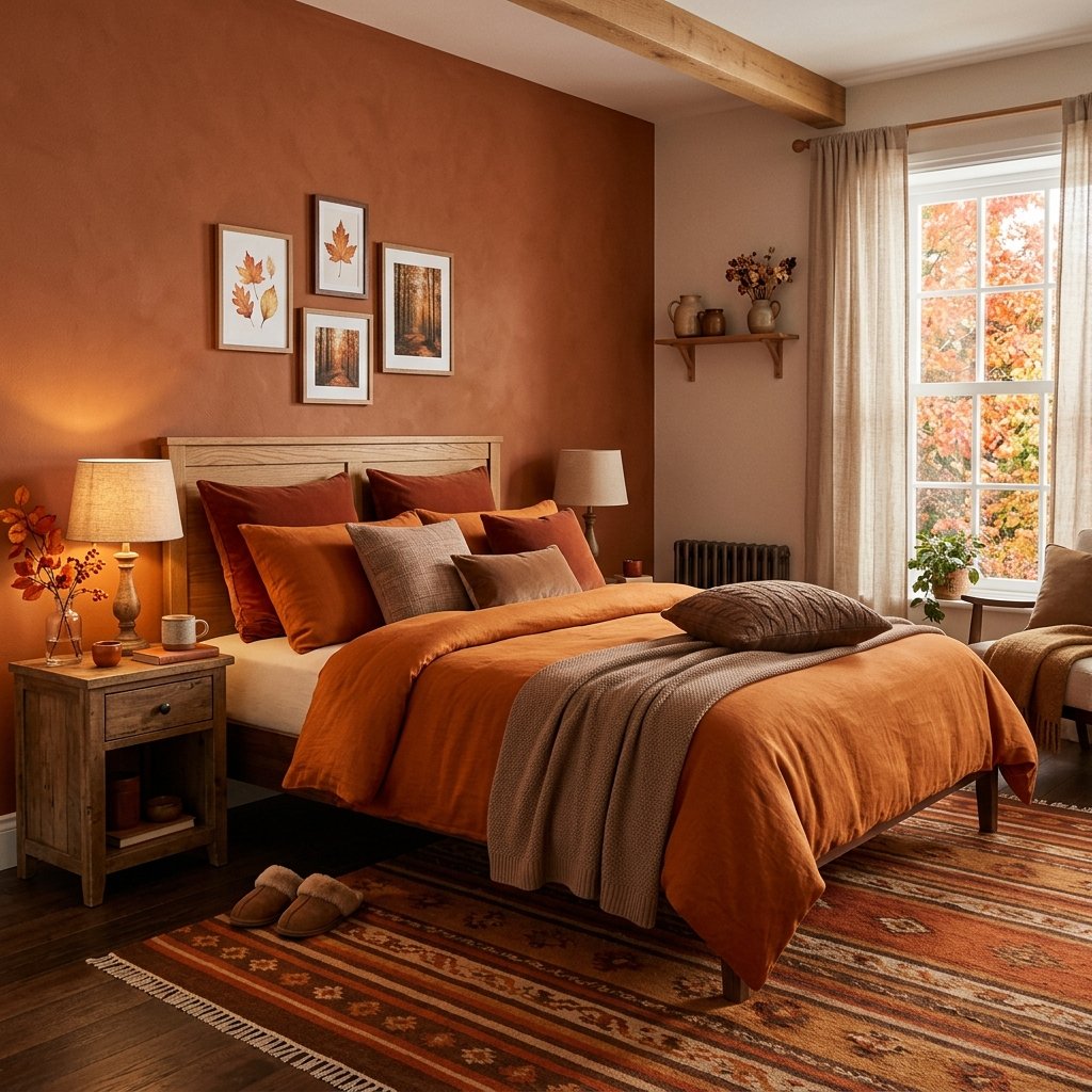 30 Aesthetic Fall Bedroom Ideas for a Cozy Autumn Vibe 4 Autumn Color Palette Ideas