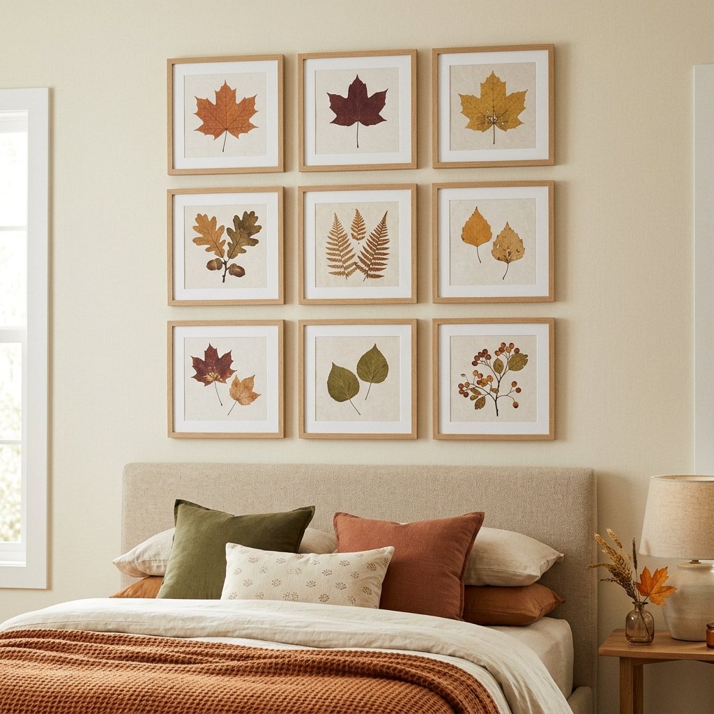 30 Gorgeous Fall Themed Bedroom Ideas: That Feel Cozy and Effortless 29 Autumn Botanical Wall Art Ideas