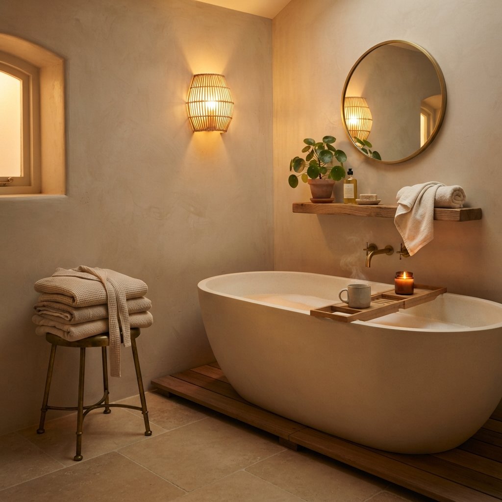 30 Bathroom Lighting Ideas to Brighten Your Space in Style 9 Warm Ambient Bathroom Lighting Ideas