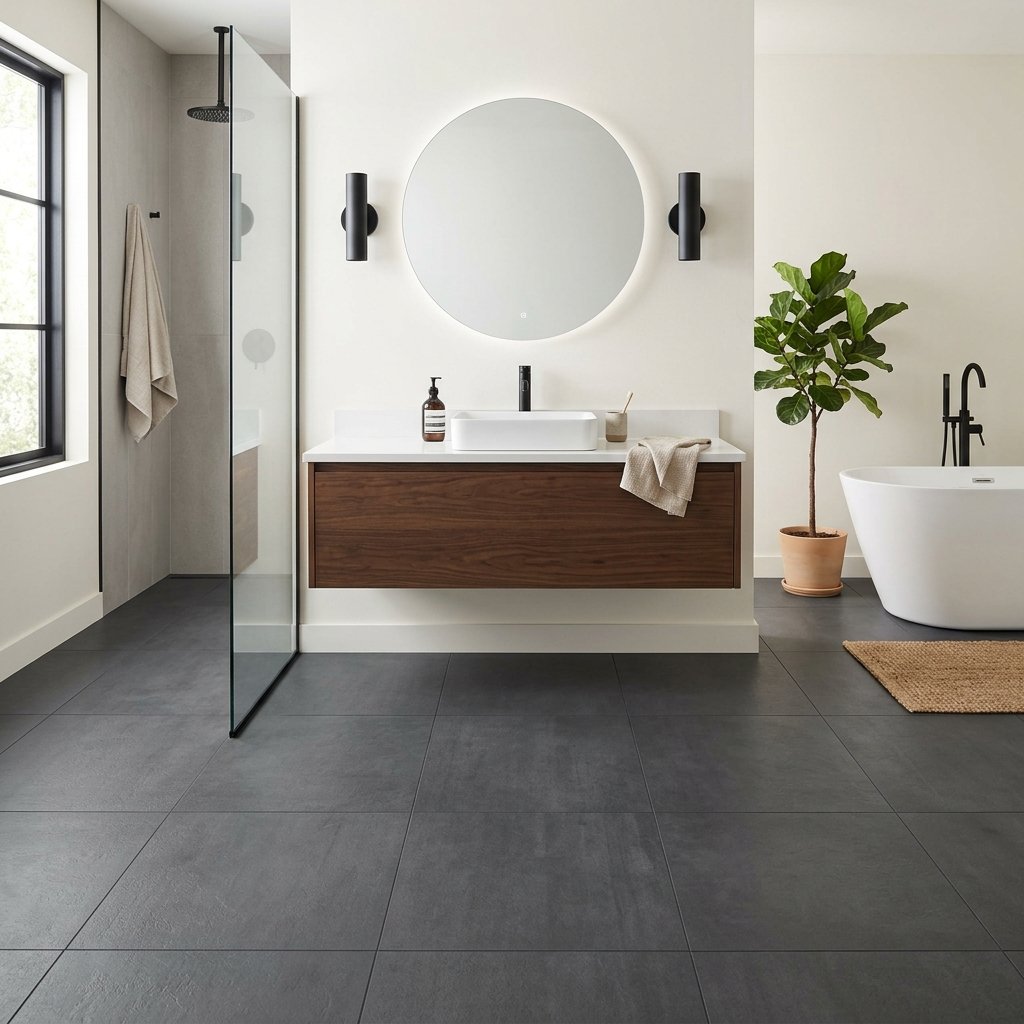 30 Bathroom Flooring Ideas That Bring Fresh Life to Any Space 3 Modern Bathroom Flooring Ideas