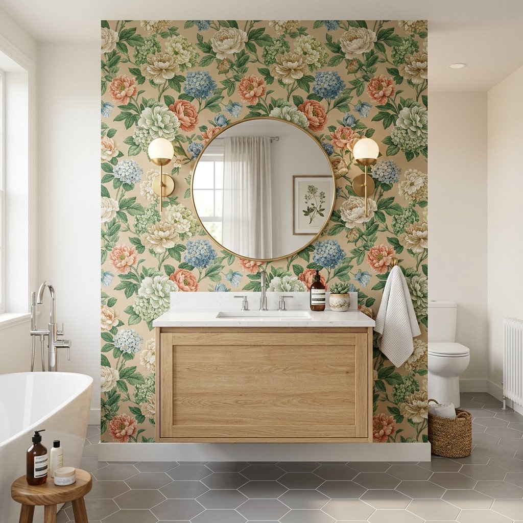 30 Dreamy Bloxburg Bathroom Ideas for Aesthetic House Builds 29 Bathroom Wallpaper Ideas