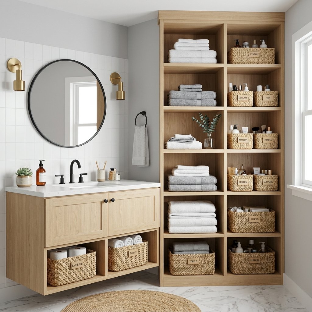 30 Dreamy Bloxburg Bathroom Ideas for Aesthetic House Builds 25 Bathroom Storage Ideas