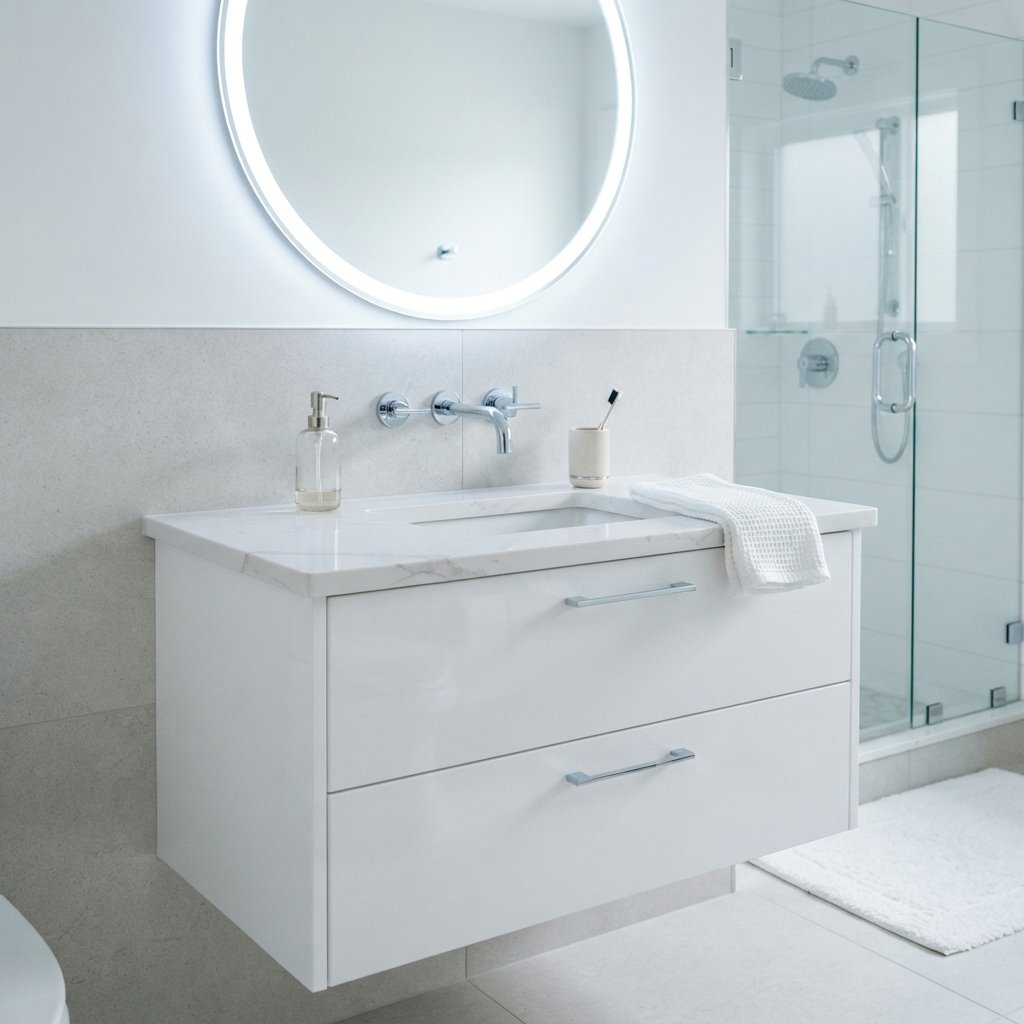 30 Bathroom Lighting Ideas to Brighten Your Space in Style 10 Cool Toned Bathroom Lighting Ideas