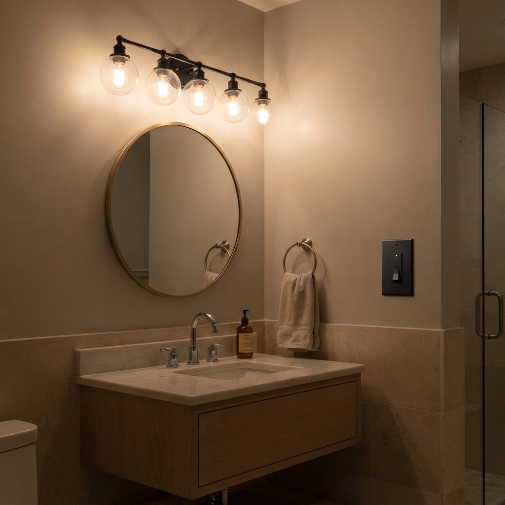 30 Bathroom Lighting Ideas to Brighten Your Space in Style 11 Dimmable Bathroom Lighting Ideas