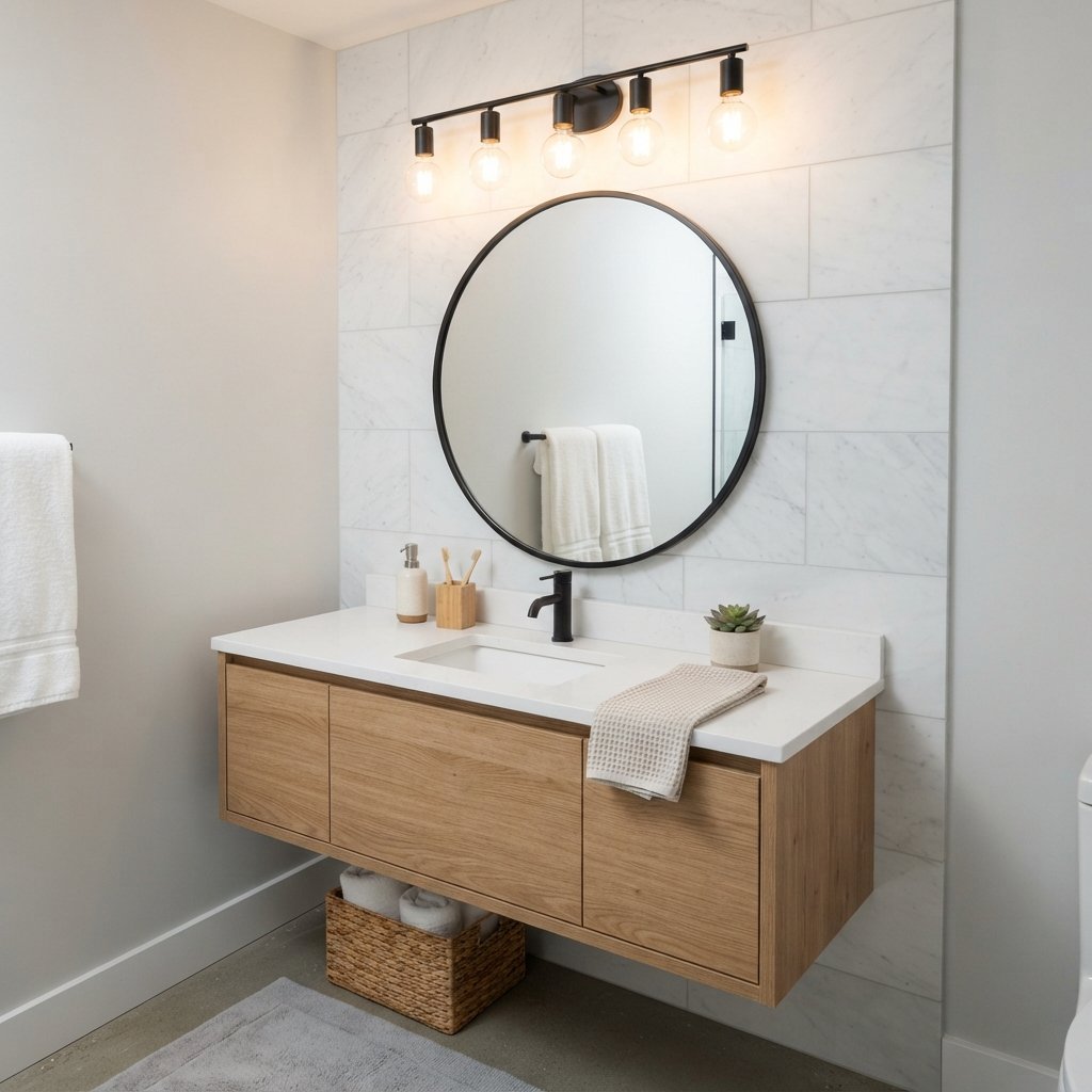 30 Bathroom Lighting Ideas to Brighten Your Space in Style 31 Energy Efficient Bathroom Lighting Ideas