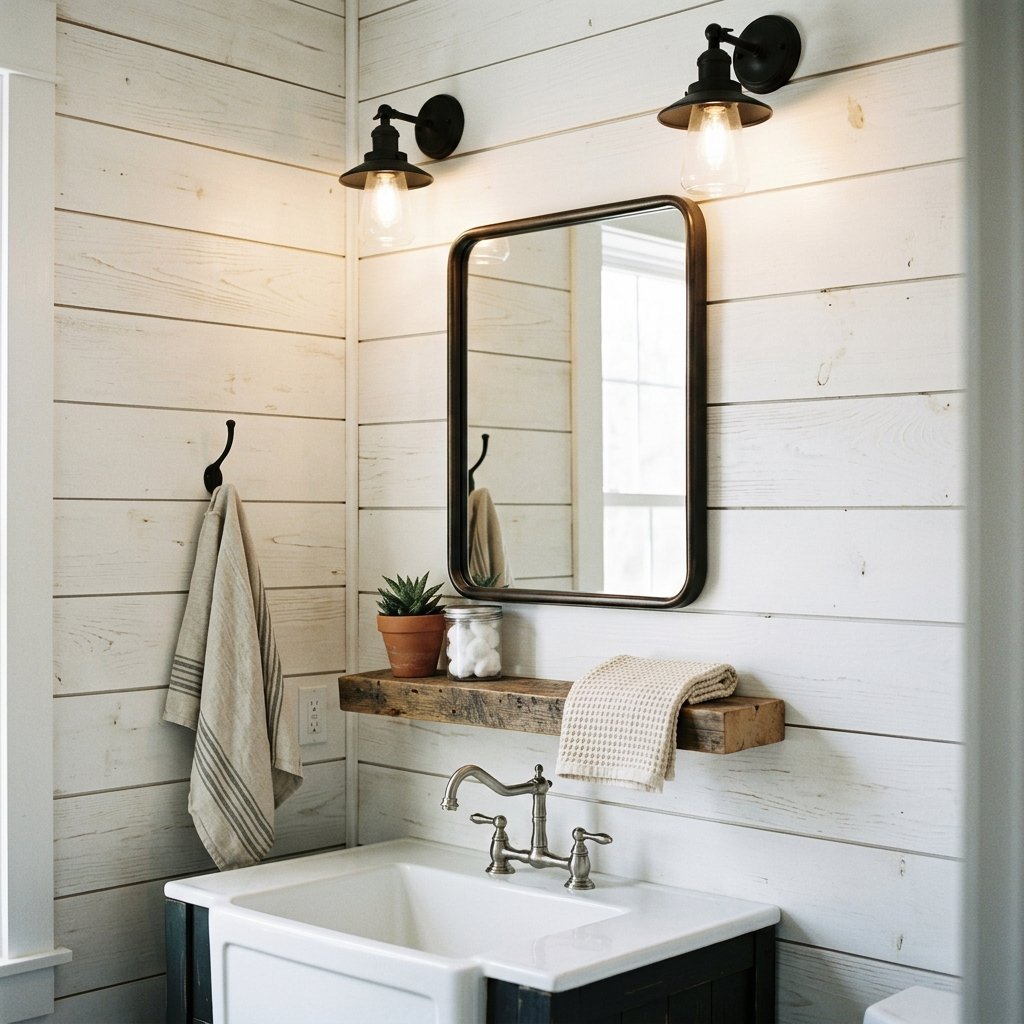 30 Bathroom Wall Decor Ideas to Elevate Every Space 21 Bathroom Wall Decor with Shiplap Ideas