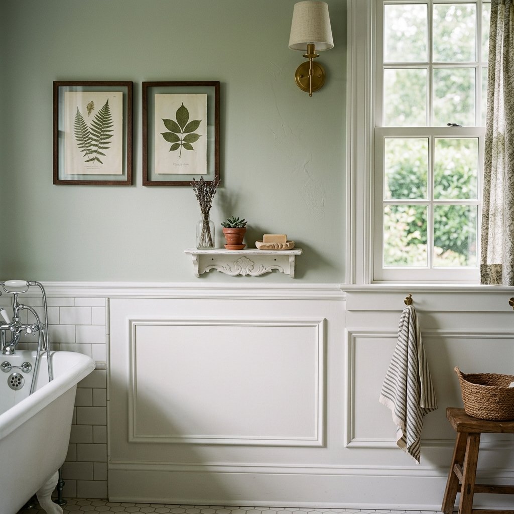 30 Bathroom Wall Decor Ideas to Elevate Every Space 20 Bathroom Wall with Wainscoting Ideas