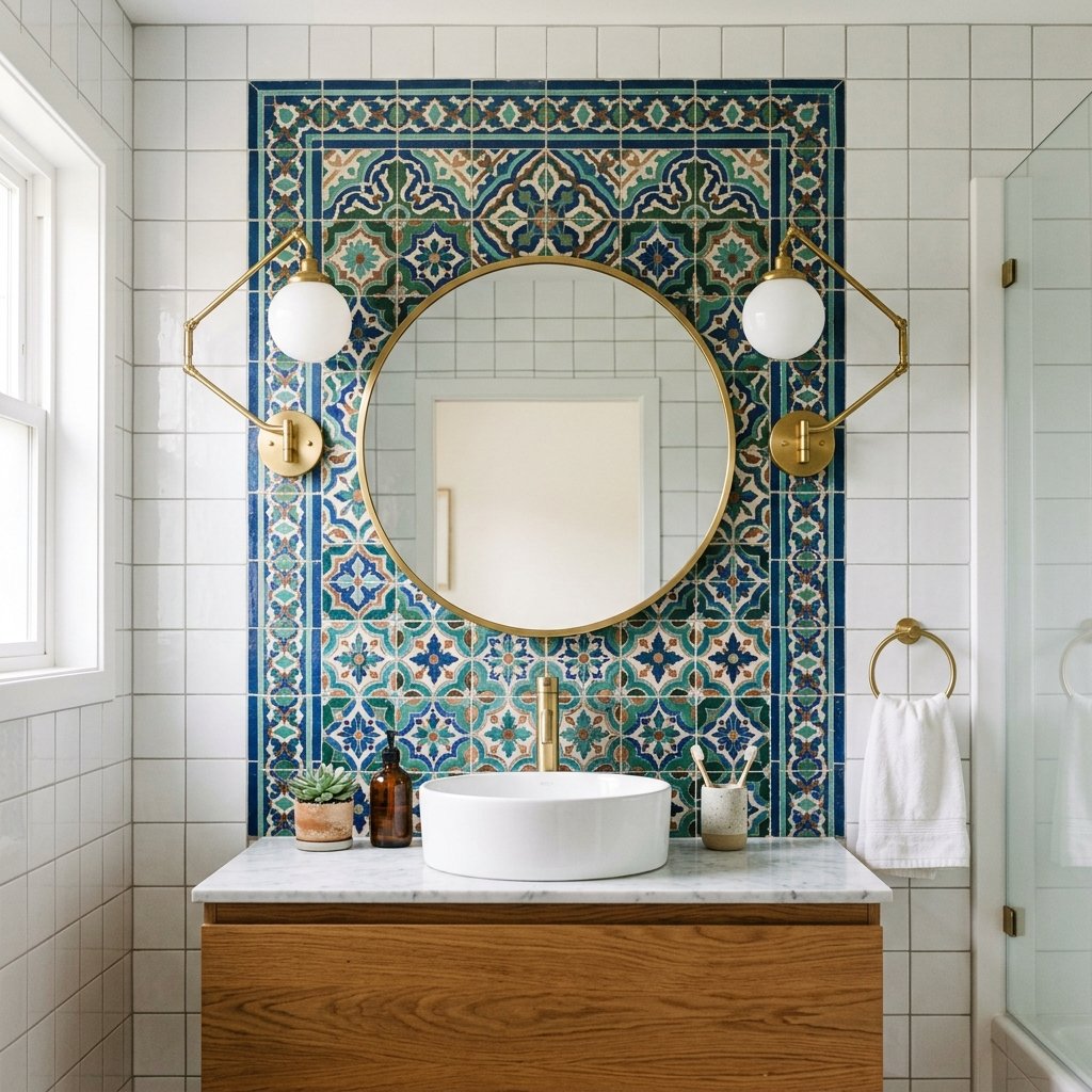 30 Bathroom Wall Decor Ideas to Elevate Every Space 10 Bathroom Wall Decor with Ceramic Tile Accents Ideas