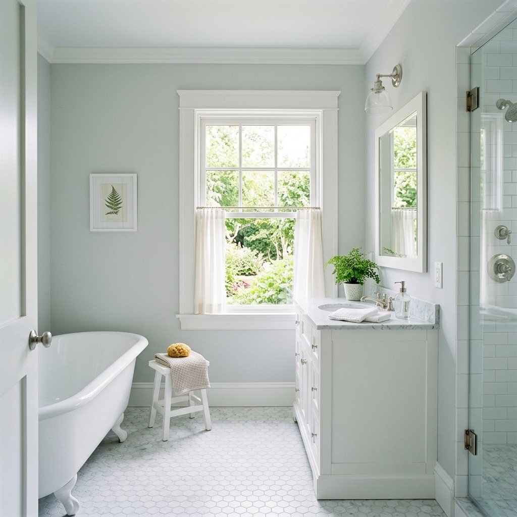 30 Grey Bathroom Ideas to Inspire Your Next Design 9 Light Grey Bathroom Ideas