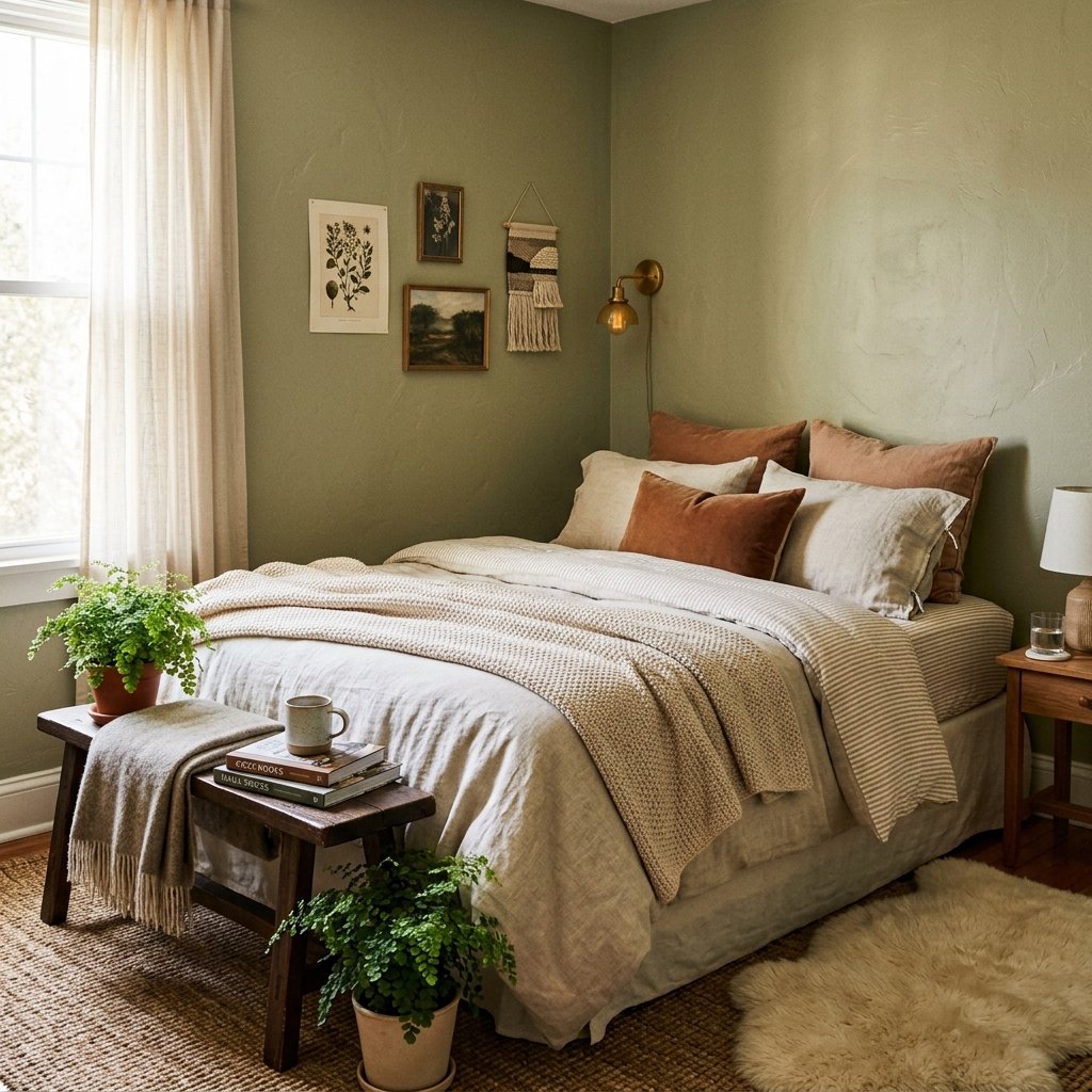 30 Small Bedroom Ideas for Couples That Feel Cozy, Not Cramped 11 Corner Bed Placement Ideas