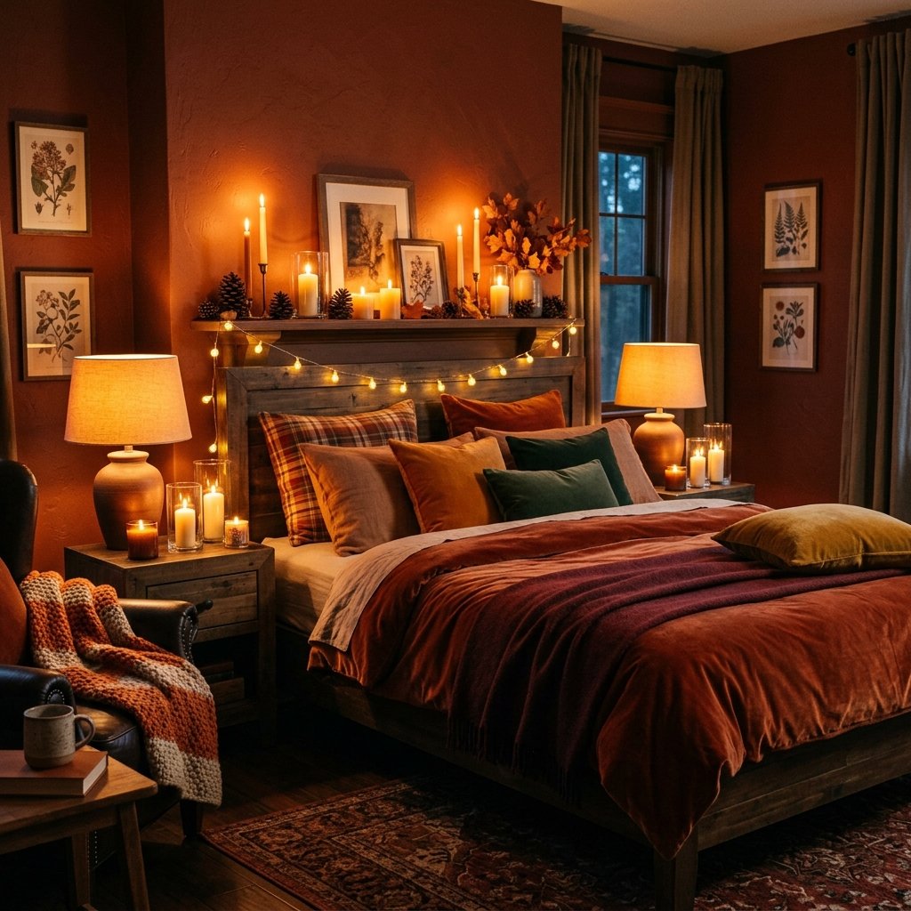 30 Gorgeous Fall Themed Bedroom Ideas: That Feel Cozy and Effortless 30 Fireside Ambiance Ideas
