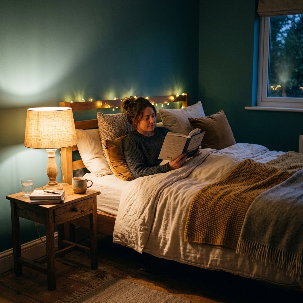 30 Aesthetic Fall Bedroom Ideas for a Cozy Autumn Vibe 16 Soft Lighting and Lamp Ideas