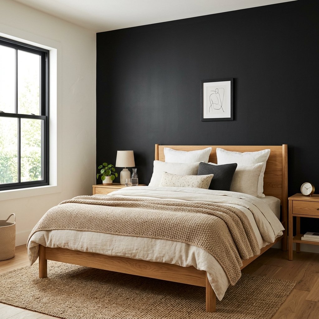 30 Black Bedroom Ideas That Look Expensive Without Breaking the Budget 5 Black Accent Wall Bedroom Ideas