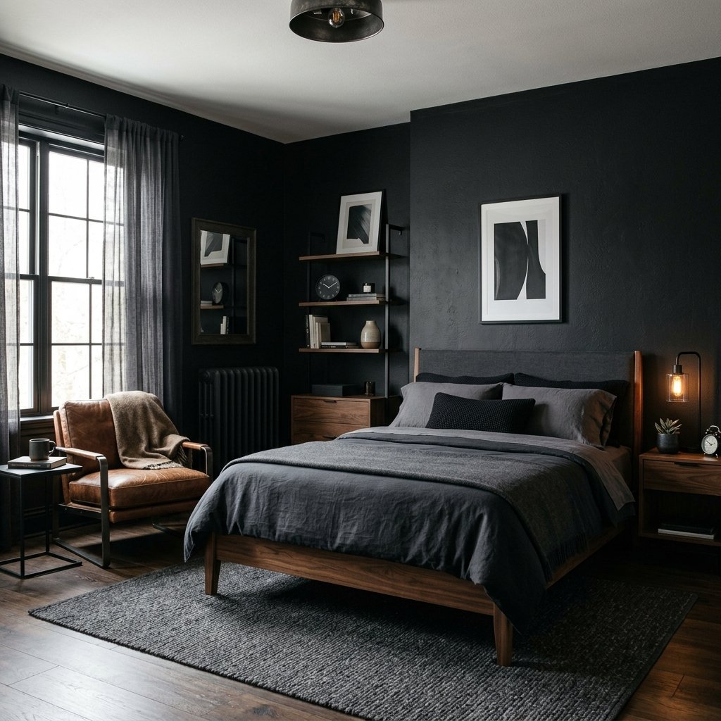 30 Black Bedroom Ideas That Look Expensive Without Breaking the Budget 31 Black Bedroom Decor Ideas for Men