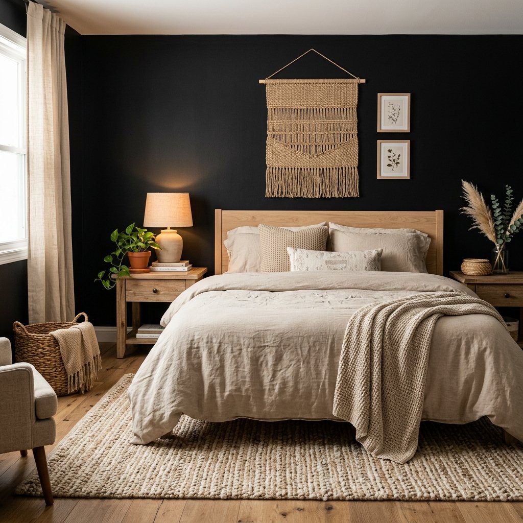30 Black Bedroom Ideas That Look Expensive Without Breaking the Budget 18 Black and Beige Bedroom Ideas