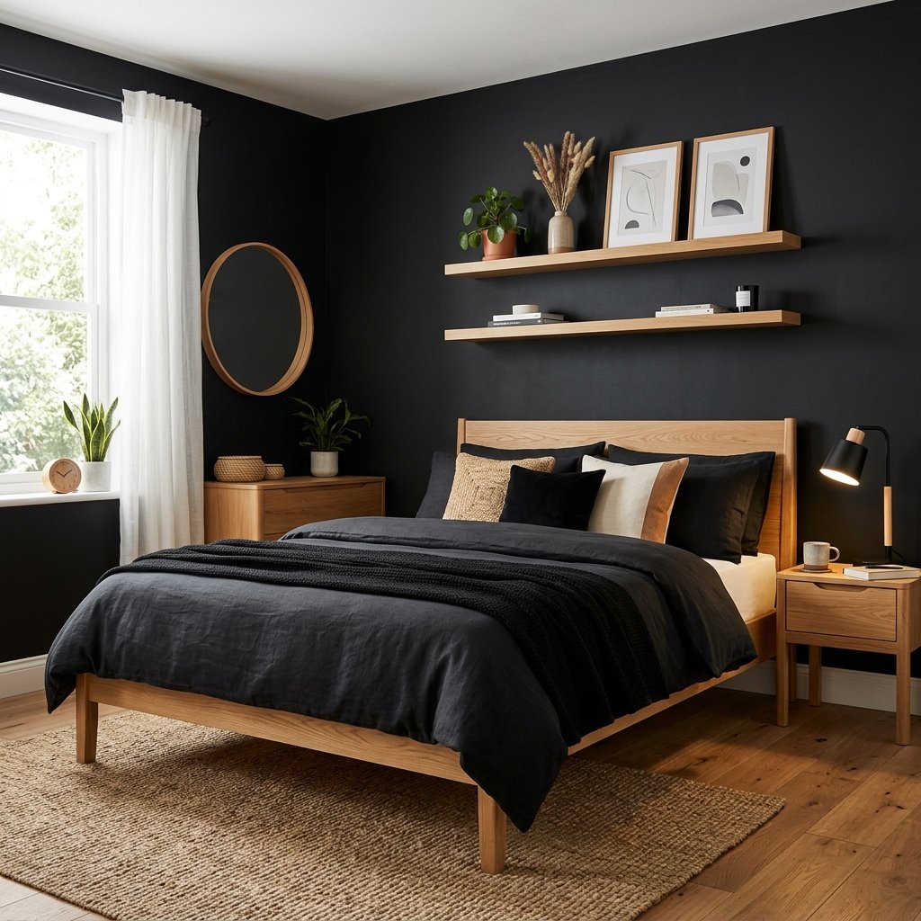 30 Black Bedroom Ideas That Look Expensive Without Breaking the Budget 8 Black and Wood Bedroom Ideas