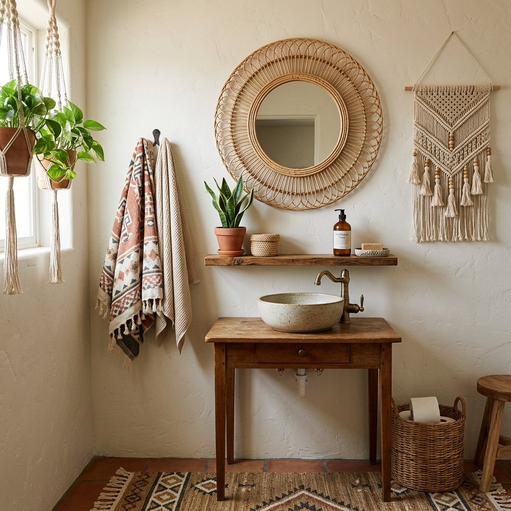 30 Cute Bathroom Ideas to Create a Cozy and Stylish Space 7 Boho Decor Cute Bathroom Ideas