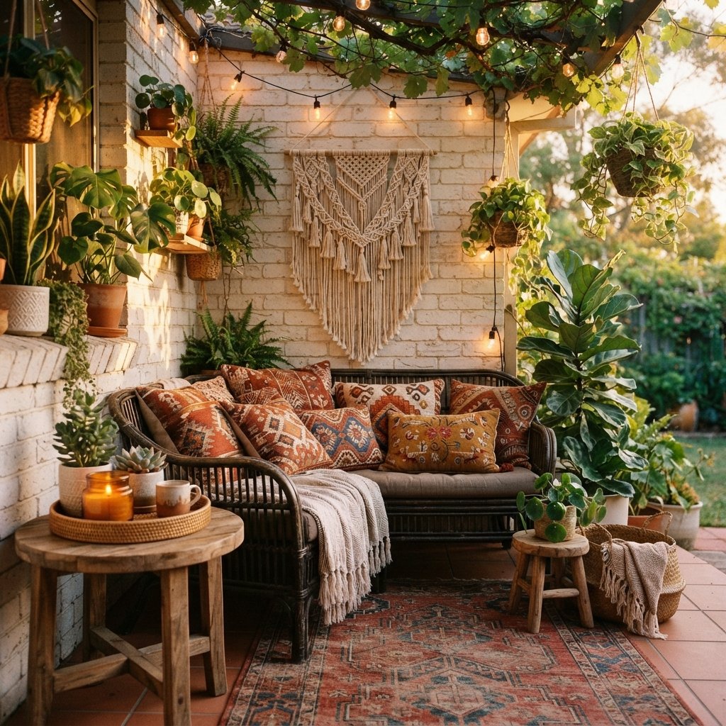 Boho Small Patio Decorating Ideas