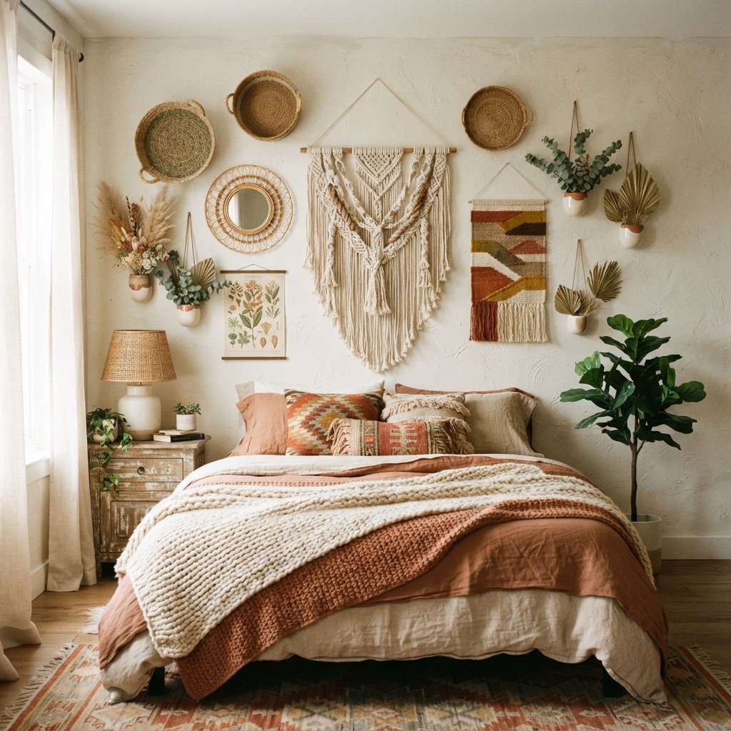 30 Wall Decor Ideas for Bedroom: Dreamy Looks to Save Now 19 Boho Wall Decor Ideas for Bedroom