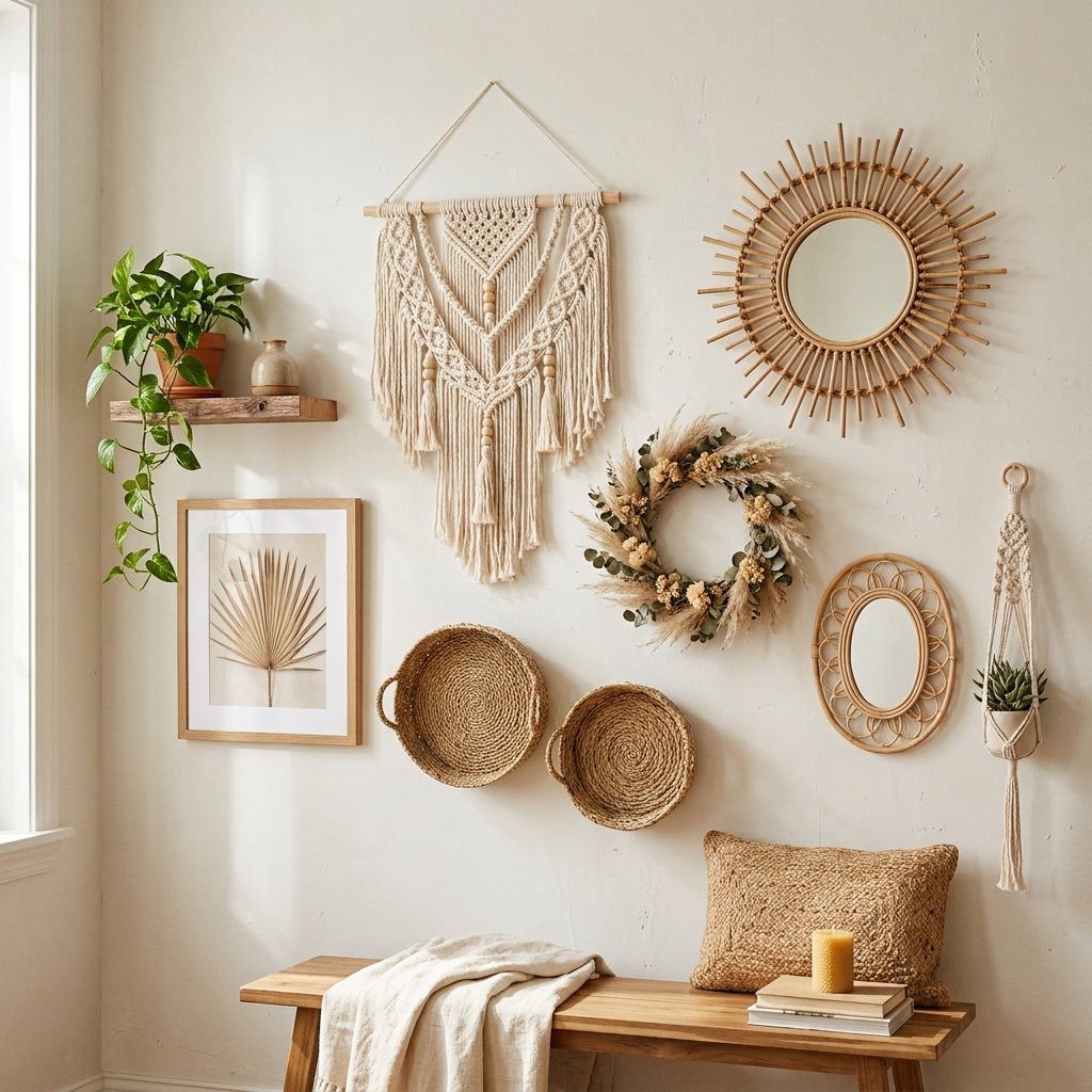30 Living Room Wall Decor Ideas for Every Style and Space 9 Boho Wall Decor Ideas