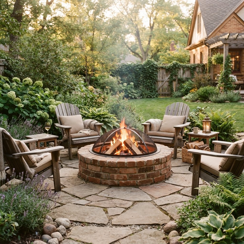 30 Backyard Fire Pit Ideas to Transform Your Outdoor Space 15 Brick Backyard Fire Pit Ideas