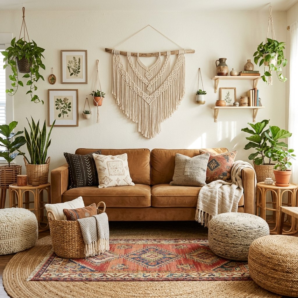 30 Brown Couch Living Room Ideas to Warm Up Your Space 17 Brown Couch Living Room Ideas Living Room for Boho Style