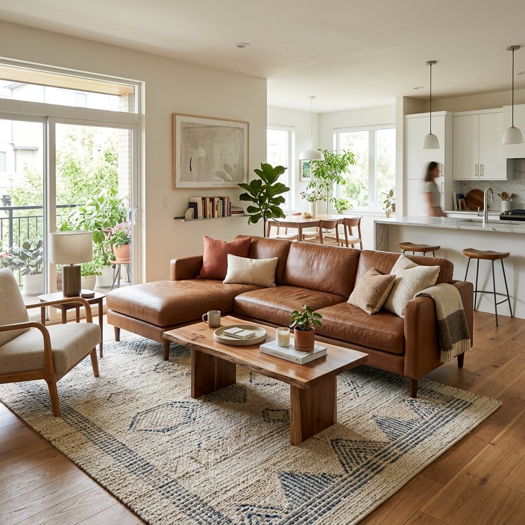30 Brown Couch Living Room Ideas to Warm Up Your Space 30 Brown Couch Living Room for Open Concept Spaces Ideas