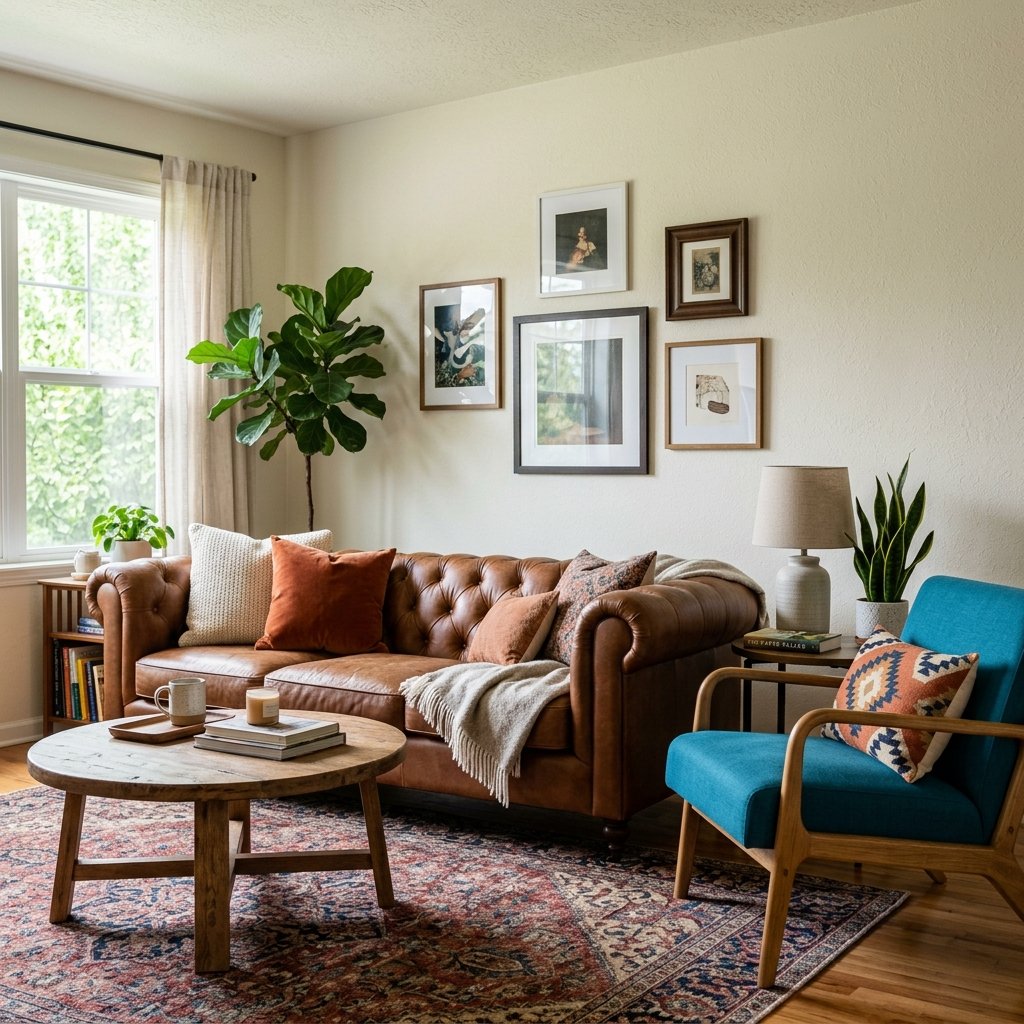 30 Brown Couch Living Room Ideas to Warm Up Your Space 28 Brown Couch Living Room Ideas with Accent Chairs