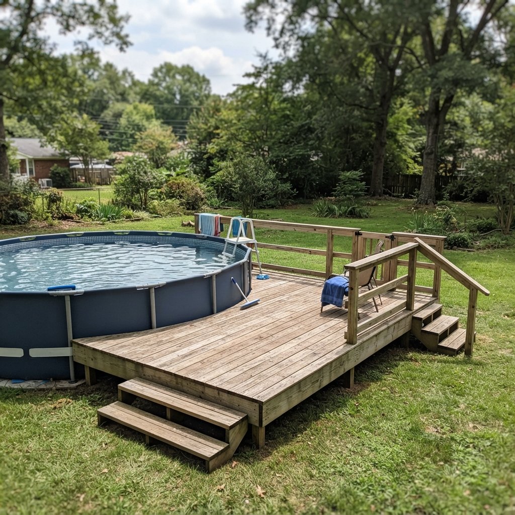 30 Above Ground Pool Deck Ideas to Transform Your Backyard 4 Budget Friendly Deck Ideas