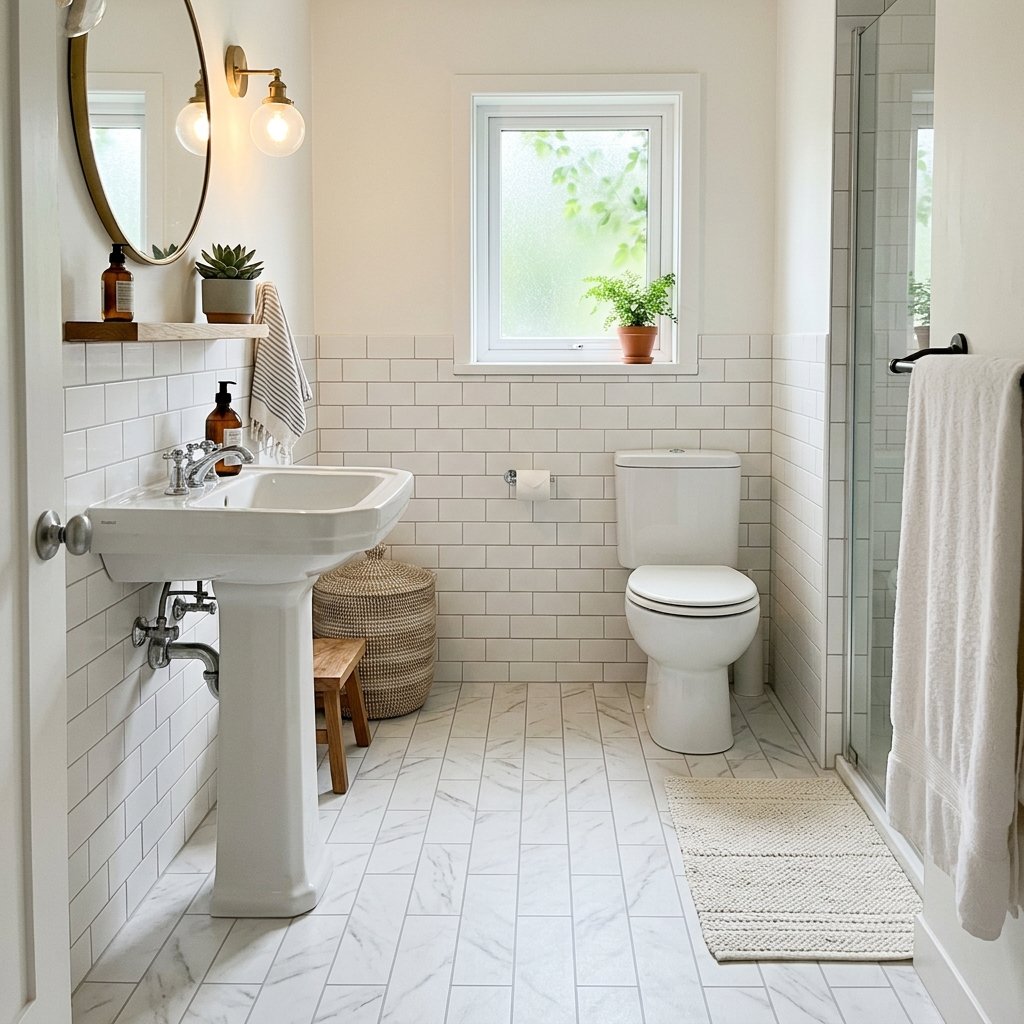 30 Bathroom Flooring Ideas That Bring Fresh Life to Any Space 14 Budget Friendly Flooring Ideas