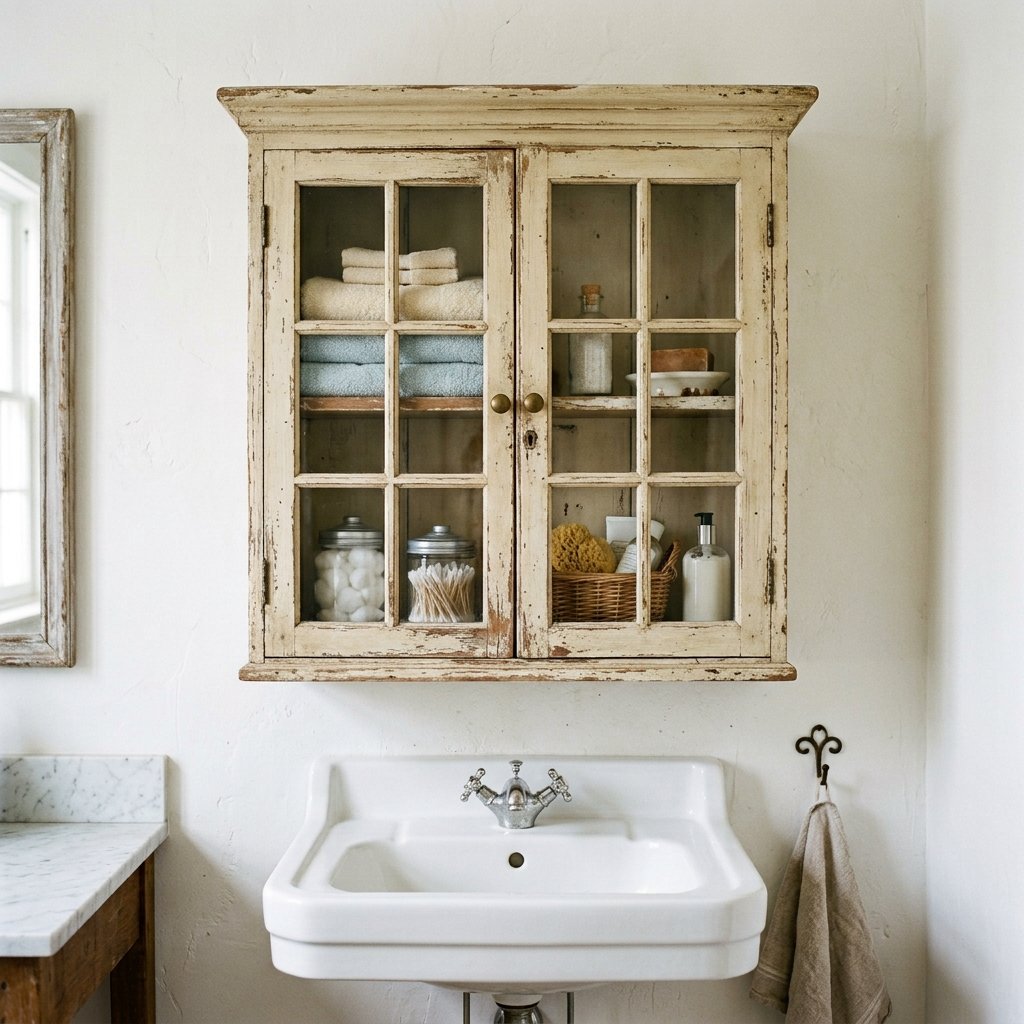 30 Stunning Farmhouse Bathroom Ideas to Create a Cozy Luxury Retreat 28 Cottage Style Storage Ideas