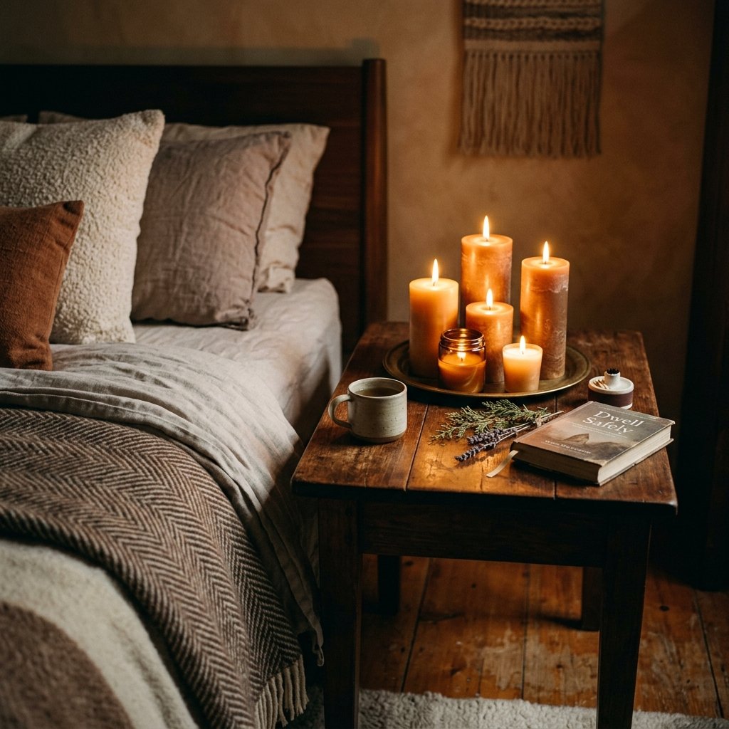 30 Aesthetic Fall Bedroom Ideas for a Cozy Autumn Vibe 7 Candlelit Ambiance Ideas
