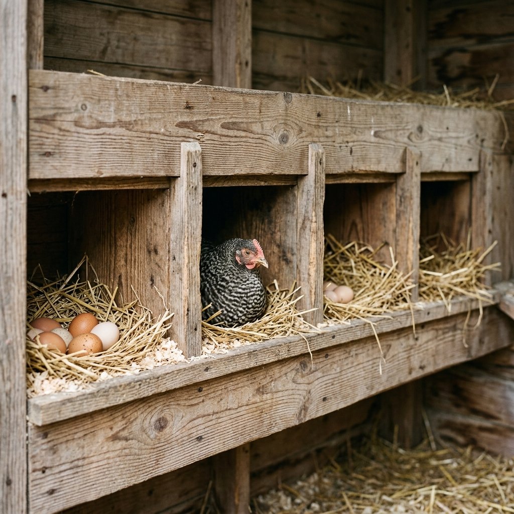 30 Chicken Coop Ideas for Every Backyard and Budget 18 Chicken Coop Idea with Nesting Boxes