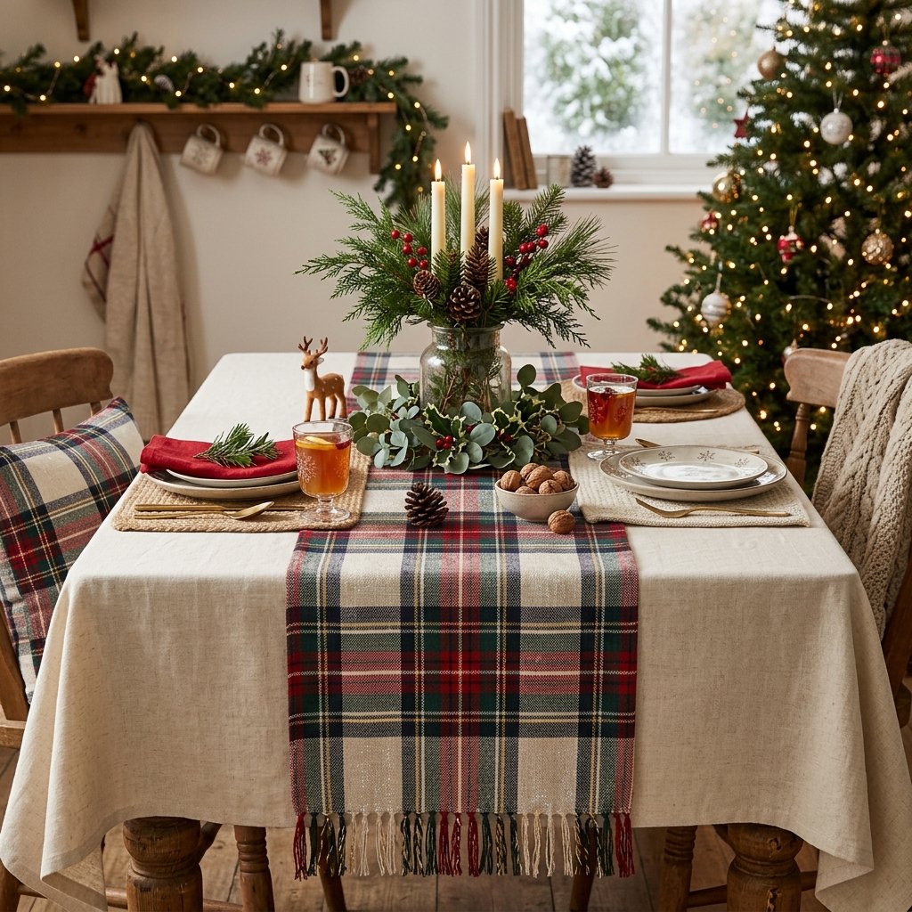 30 Christmas Kitchen Decor Ideas That Feel Warm and Magical 22 Christmas Kitchen Runner Ideas