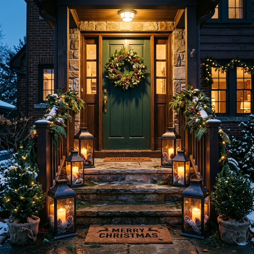 30 Modern Front Porch Christmas Decor Ideas: to Elevate Your Holiday Home 7 Christmas Lantern Ideas